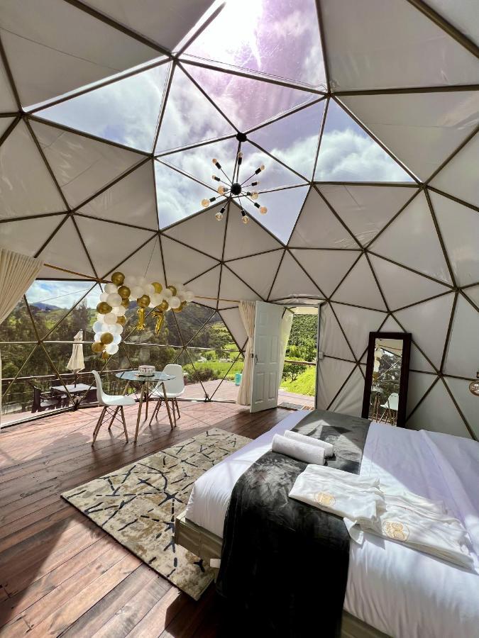 Golden Glamping Hotel Guatavita Bagian luar foto