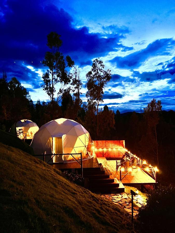 Golden Glamping Hotel Guatavita Bagian luar foto