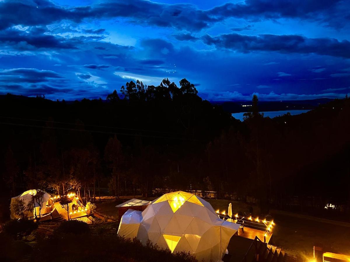 Golden Glamping Hotel Guatavita Bagian luar foto
