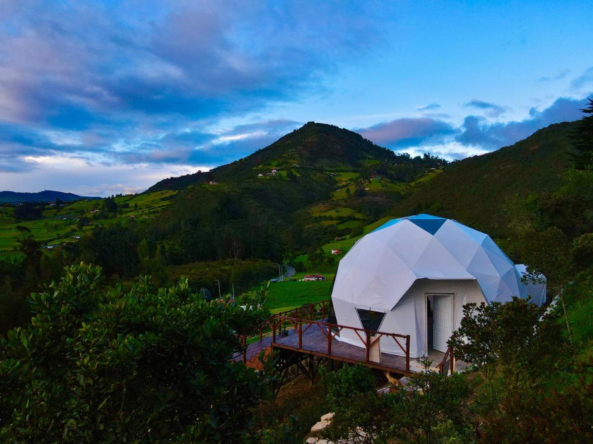 Golden Glamping Hotel Guatavita Bagian luar foto