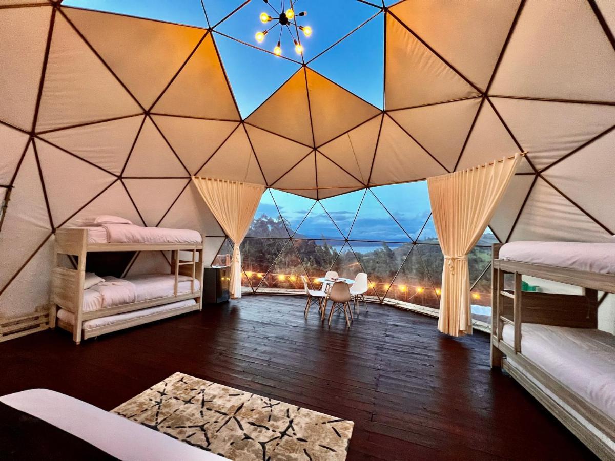 Golden Glamping Hotel Guatavita Bagian luar foto