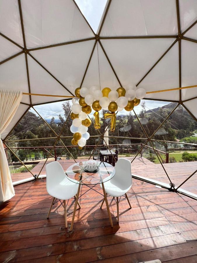 Golden Glamping Hotel Guatavita Bagian luar foto