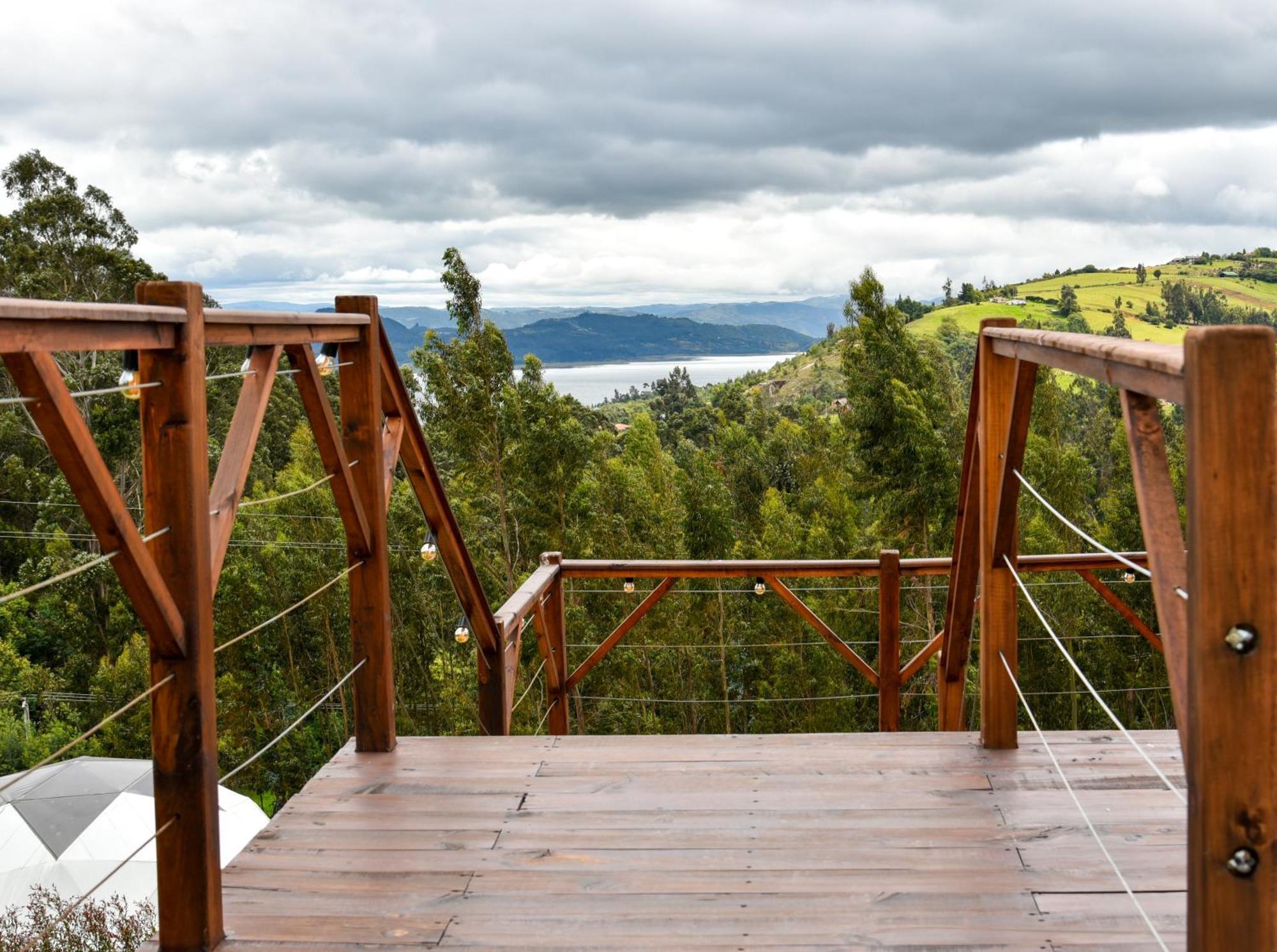 Golden Glamping Hotel Guatavita Bagian luar foto