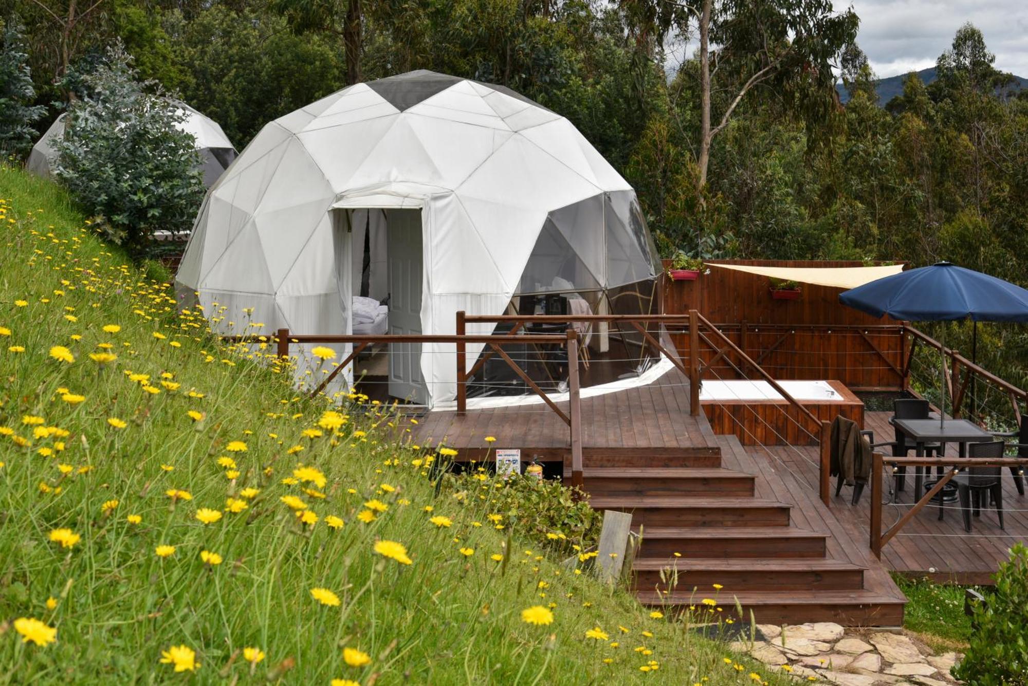 Golden Glamping Hotel Guatavita Bagian luar foto