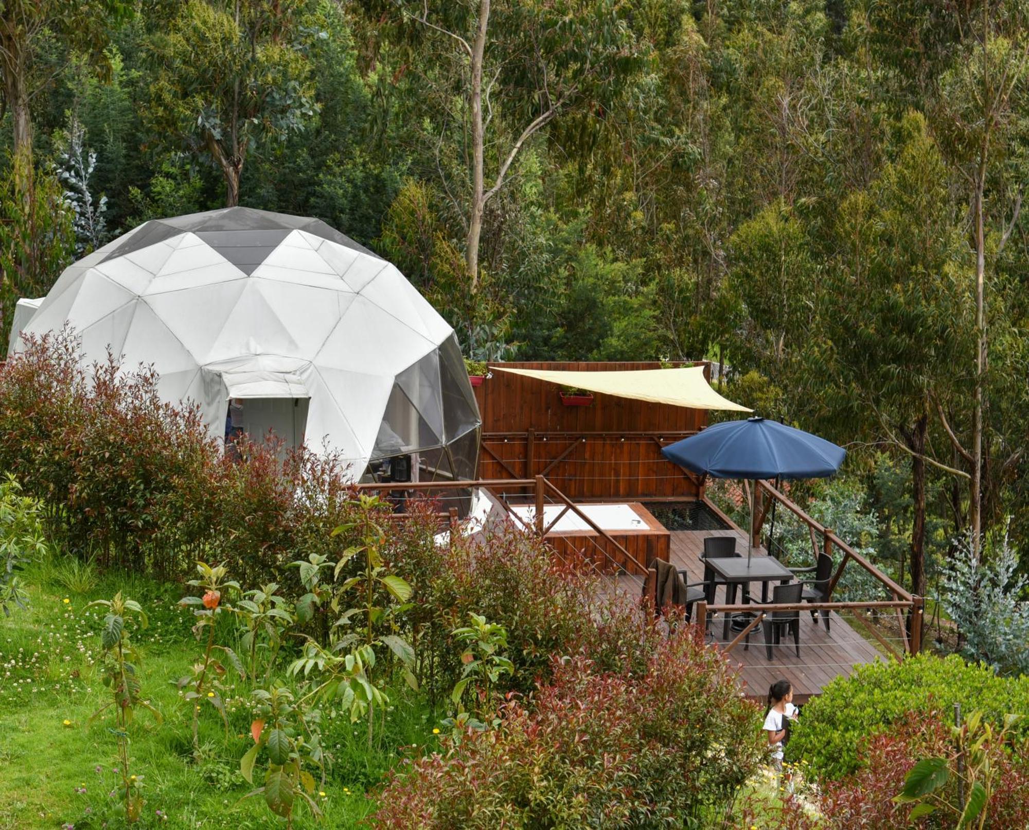 Golden Glamping Hotel Guatavita Bagian luar foto